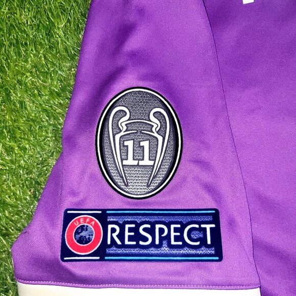 Cristiano Ronaldo Real Madrid 2016 2017 UEFA FINAL Away Soccer Jersey Shirt L - Picture 6 of 9